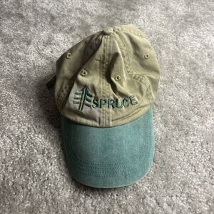 Vintage 90s Anvil Strapback Dad Hat - Green Brim